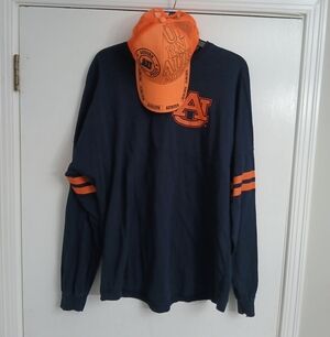 Auburn University Navy and Orange Long Sleeve Tee